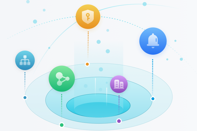 简道云提供灵活的组织架构、精细的权限控制、智能的消息通知、集成钉钉/企业微信/飞书等平台的移动协作、打通上下游企业的外部互联等能力,帮助企业进入“1+1>2”的高效运转状态