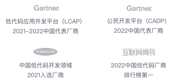 gartner认证,forrester认证, 互联网周刊